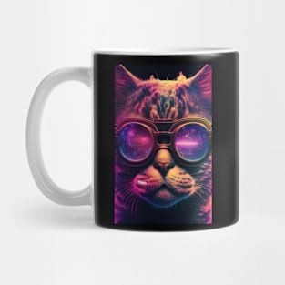 Synthwave catpunk Mug